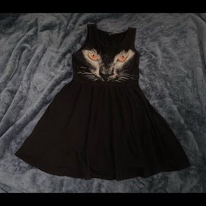 Black cat dress